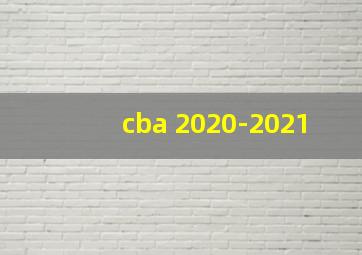 cba 2020-2021